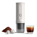 Nano Machine à espresso portable - Compatible capsule Nespresso® + Café moulu (Pearl White)