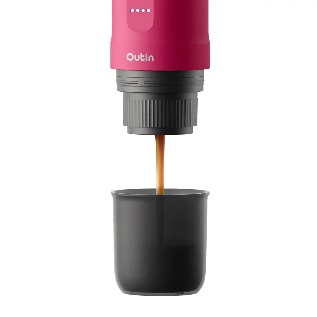 Nano Machine à espresso portable - Compatible capsule Nespresso® + Café moulu (Rose Fuchsia)